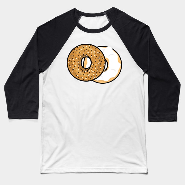 Everything Bagel Baseball T-Shirt by maya-reinstein